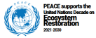 PEACE LOGO Dec2021 PEACE supports the United Nations Decade on Ecosystem Restoration 2021-2030